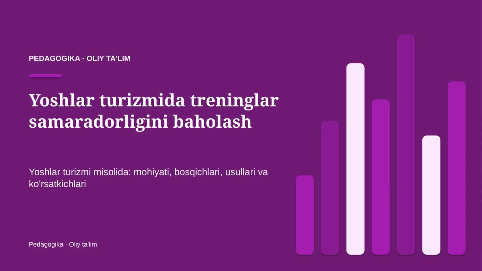 yoshlar turizmida treninglar samaradorligini baholash 6394