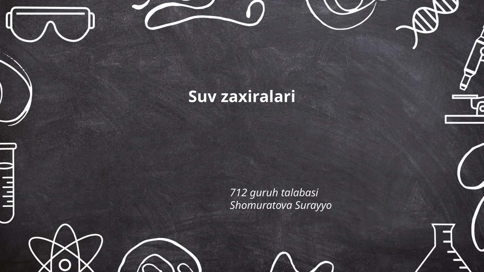 Suv zaxiralari