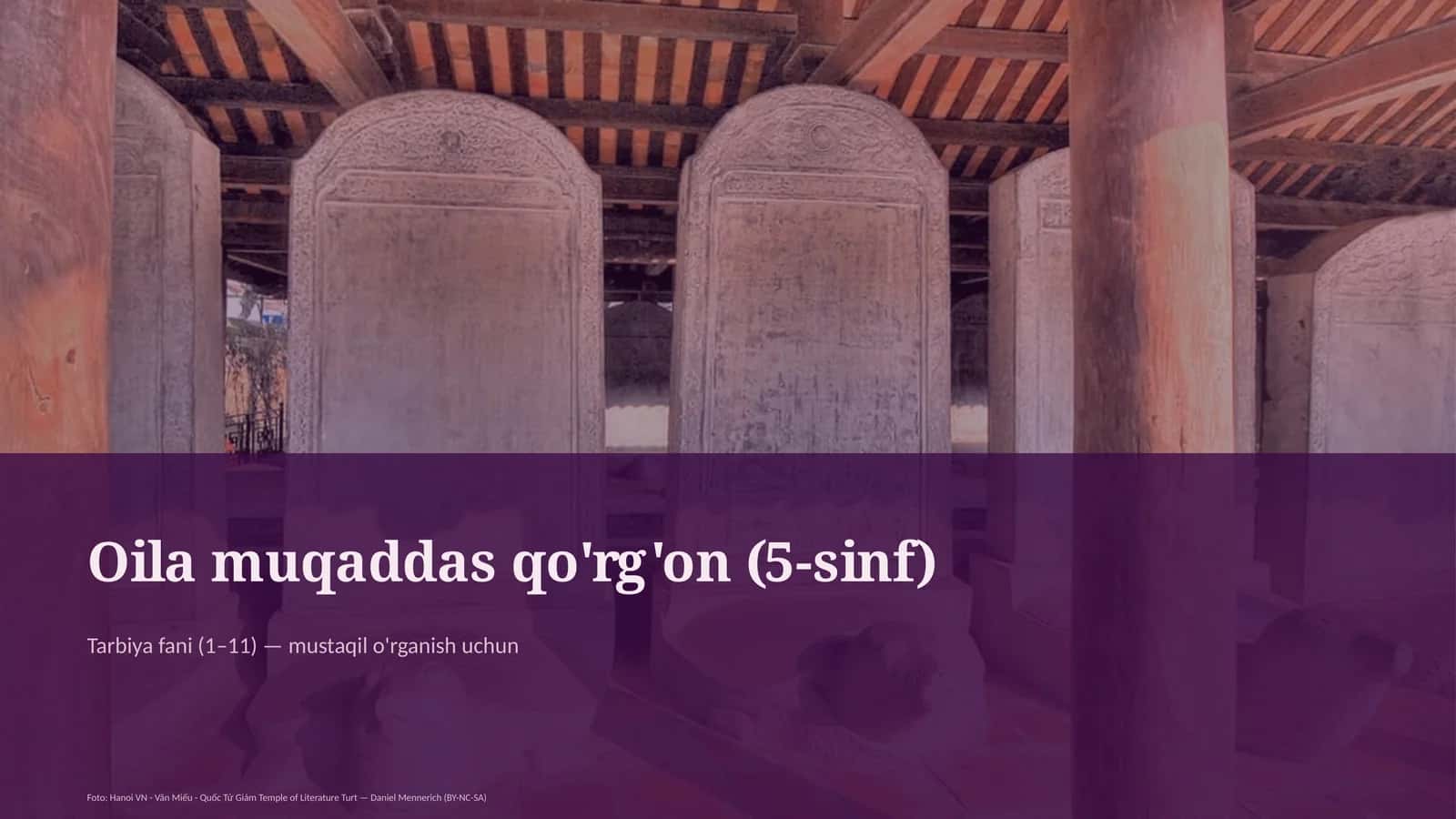 Oila muqaddas qo'rg'on (5-sinf)