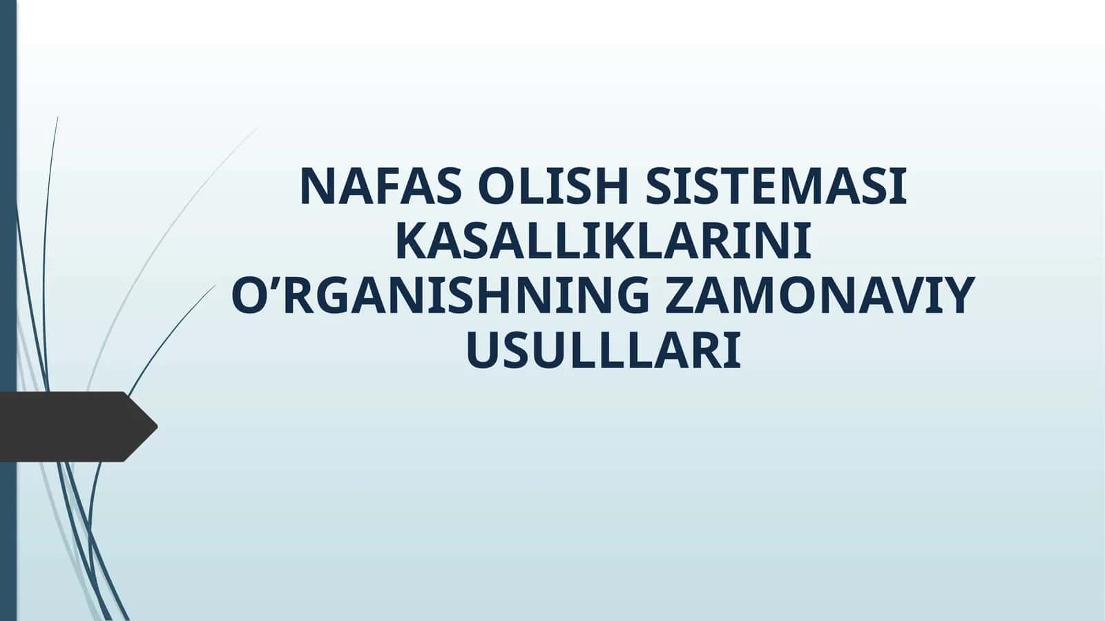 Nafas olish sistemasi