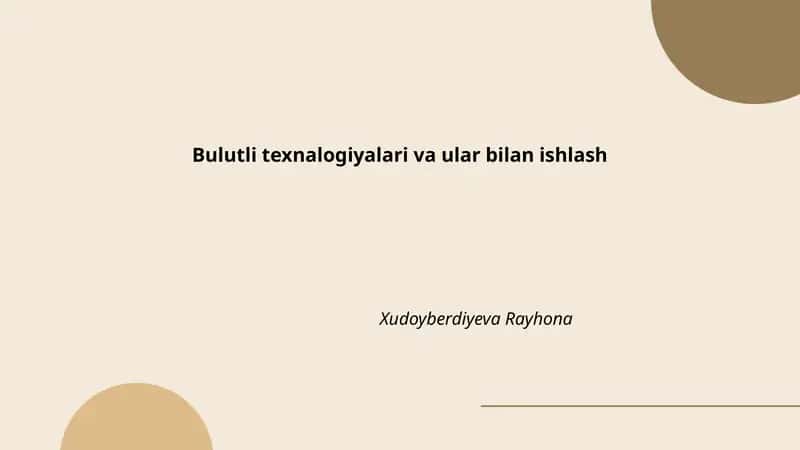 Bulutli hisoblash