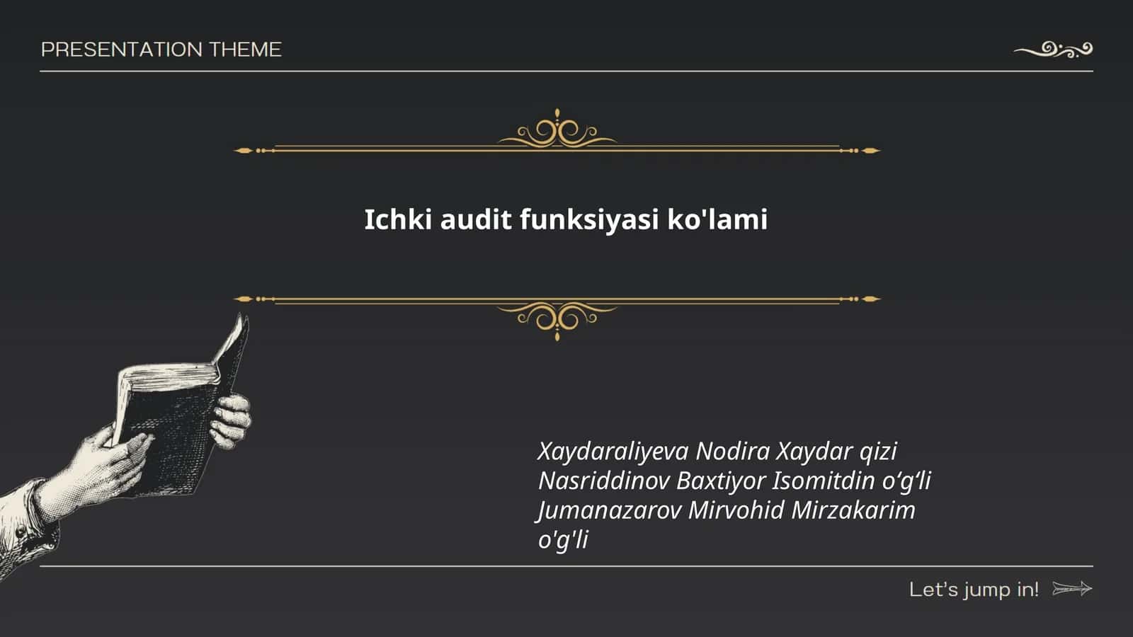Ichki audit funksiyasi ko'lami