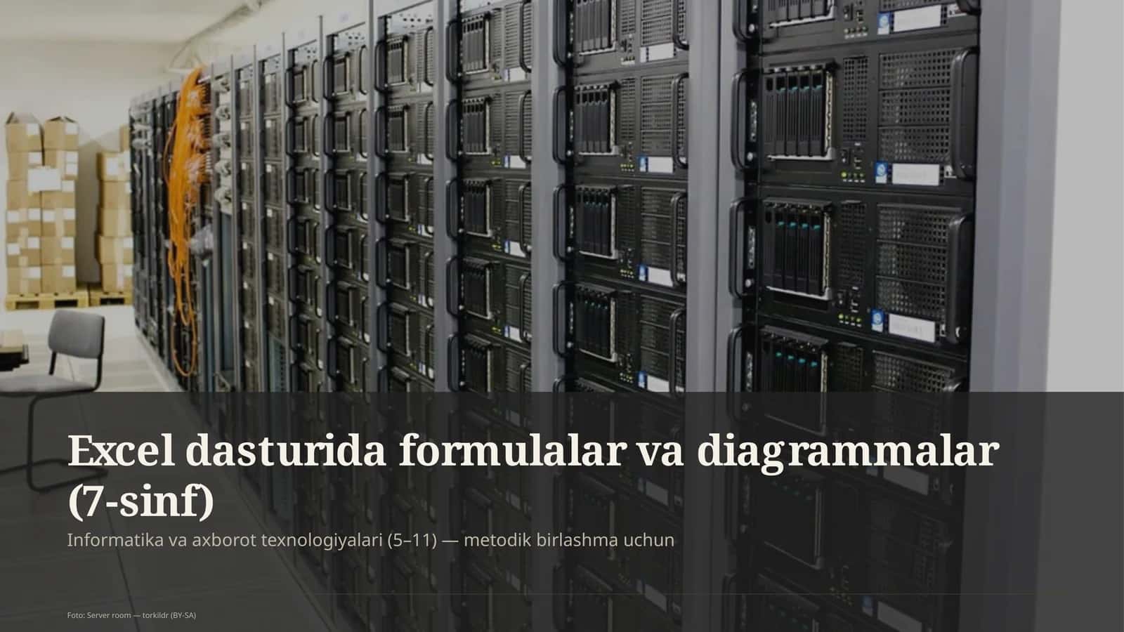 Excel dasturida formulalar va diagrammalar (7-sinf)