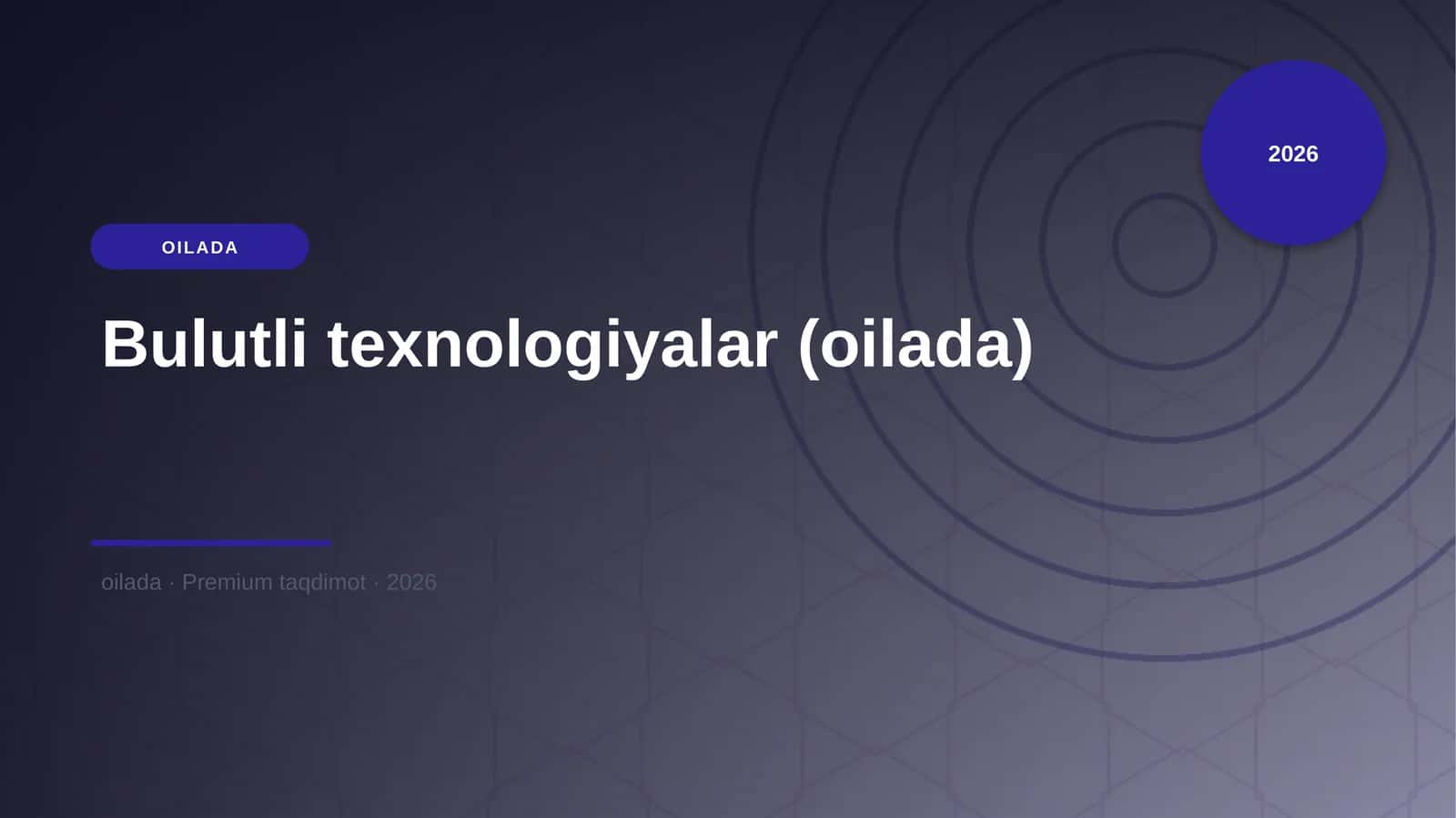 Bulutli texnologiyalar (oilada)