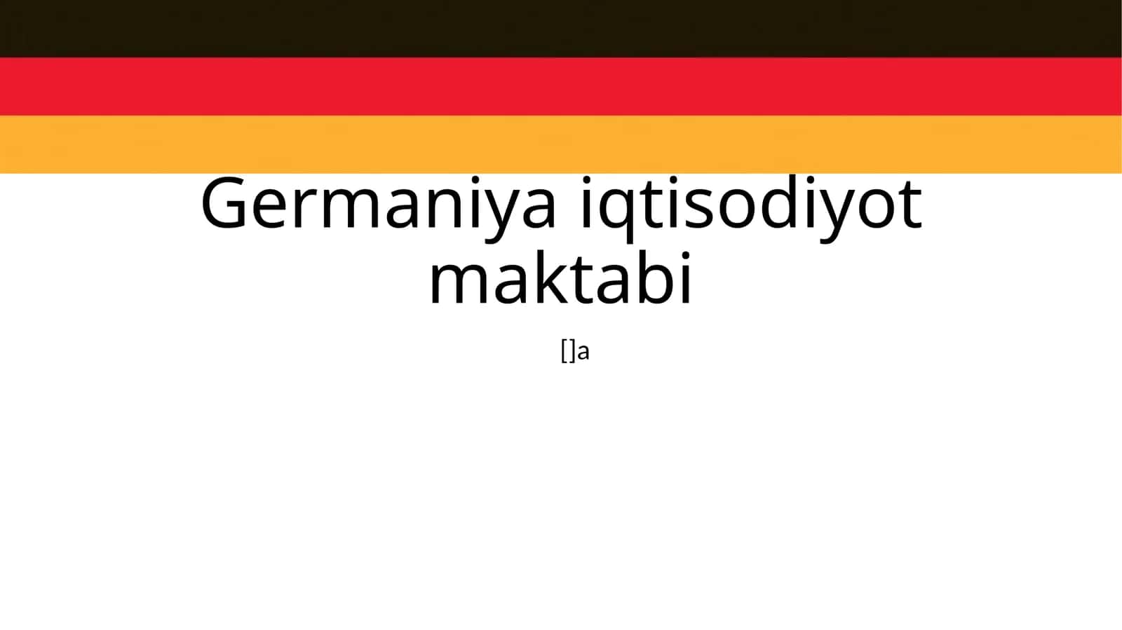 Germaniya iqtisodiyotmaktabi