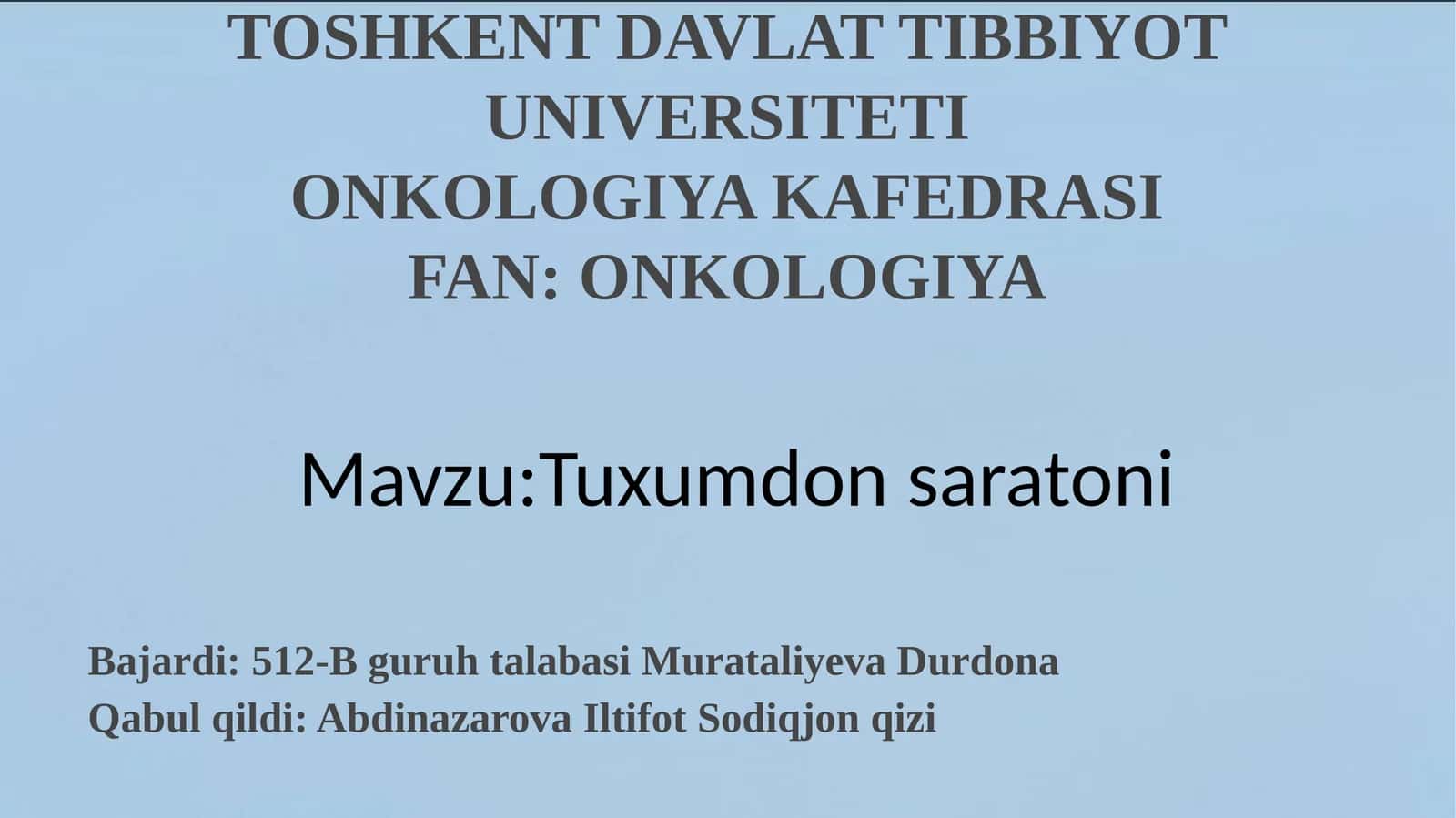 Tuxumdonsaratoni