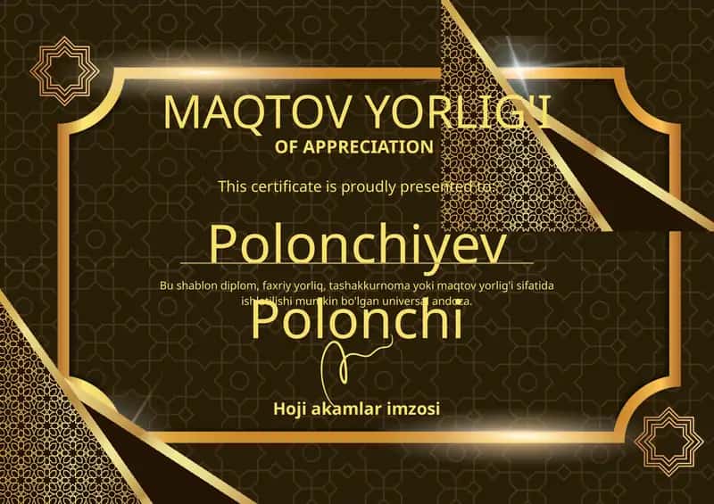 MAQTOV YORLIG'I