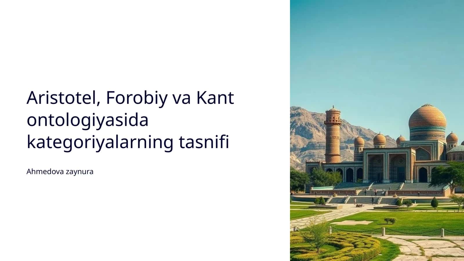 Aristotelning Kategoriyalari