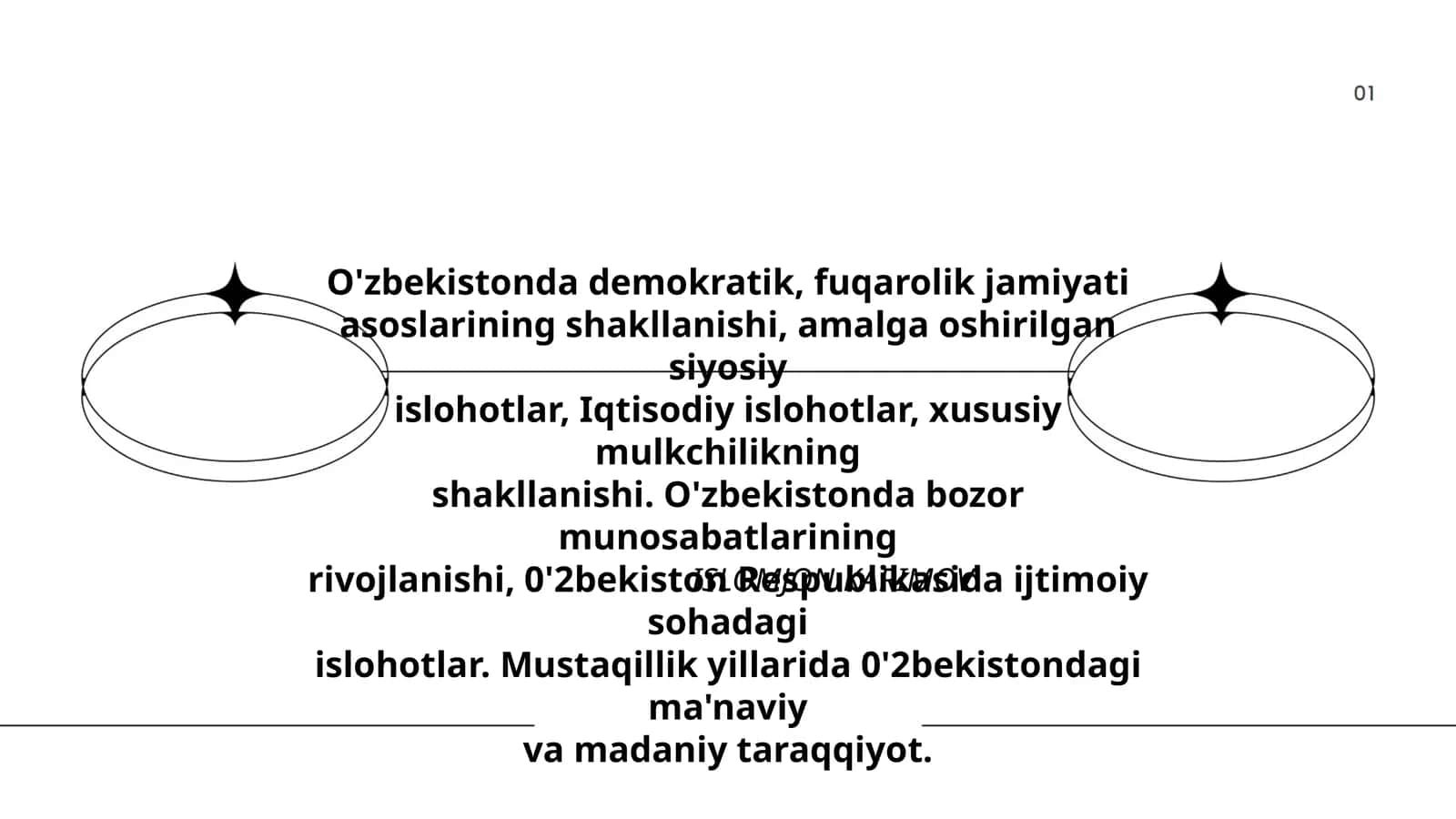 O'zbekistonda demokratik, fuqarolik jamiyati asoslarining shakllanishi