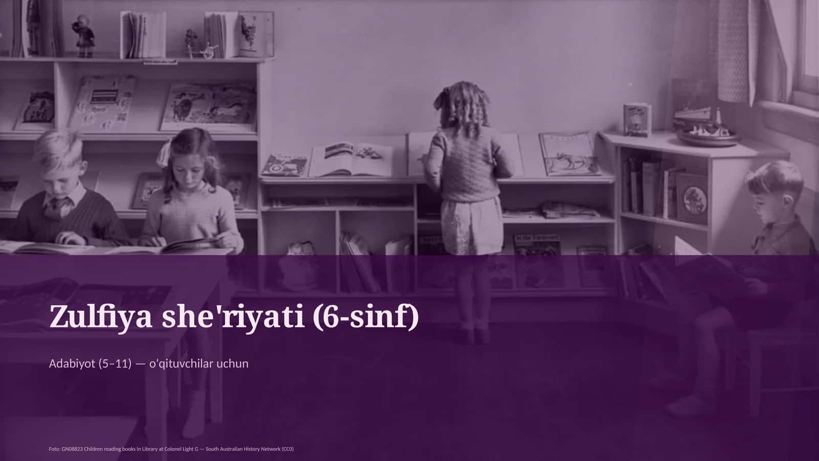 Zulfiya she'riyati (6-sinf)