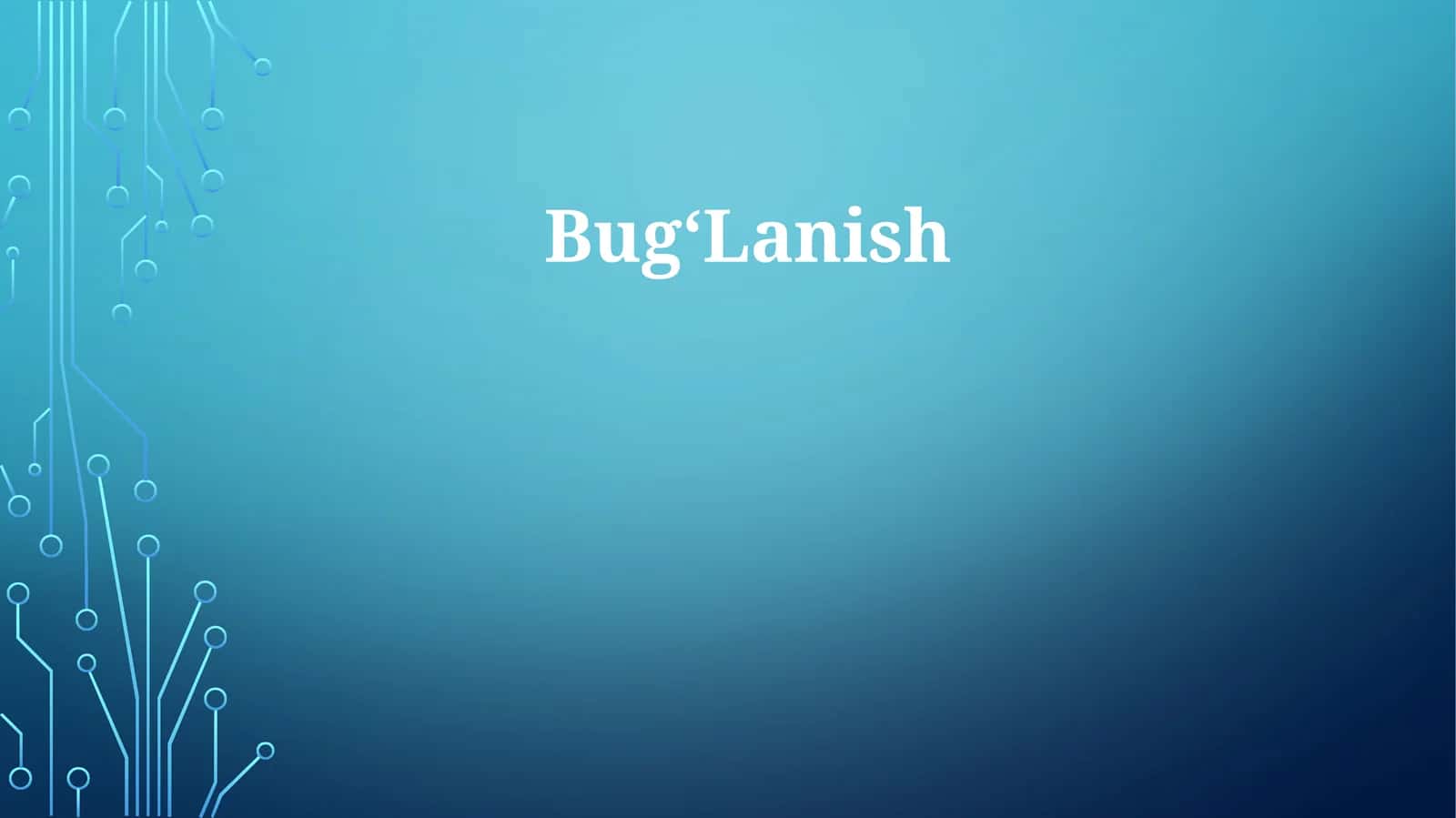 Bug‘Lanish