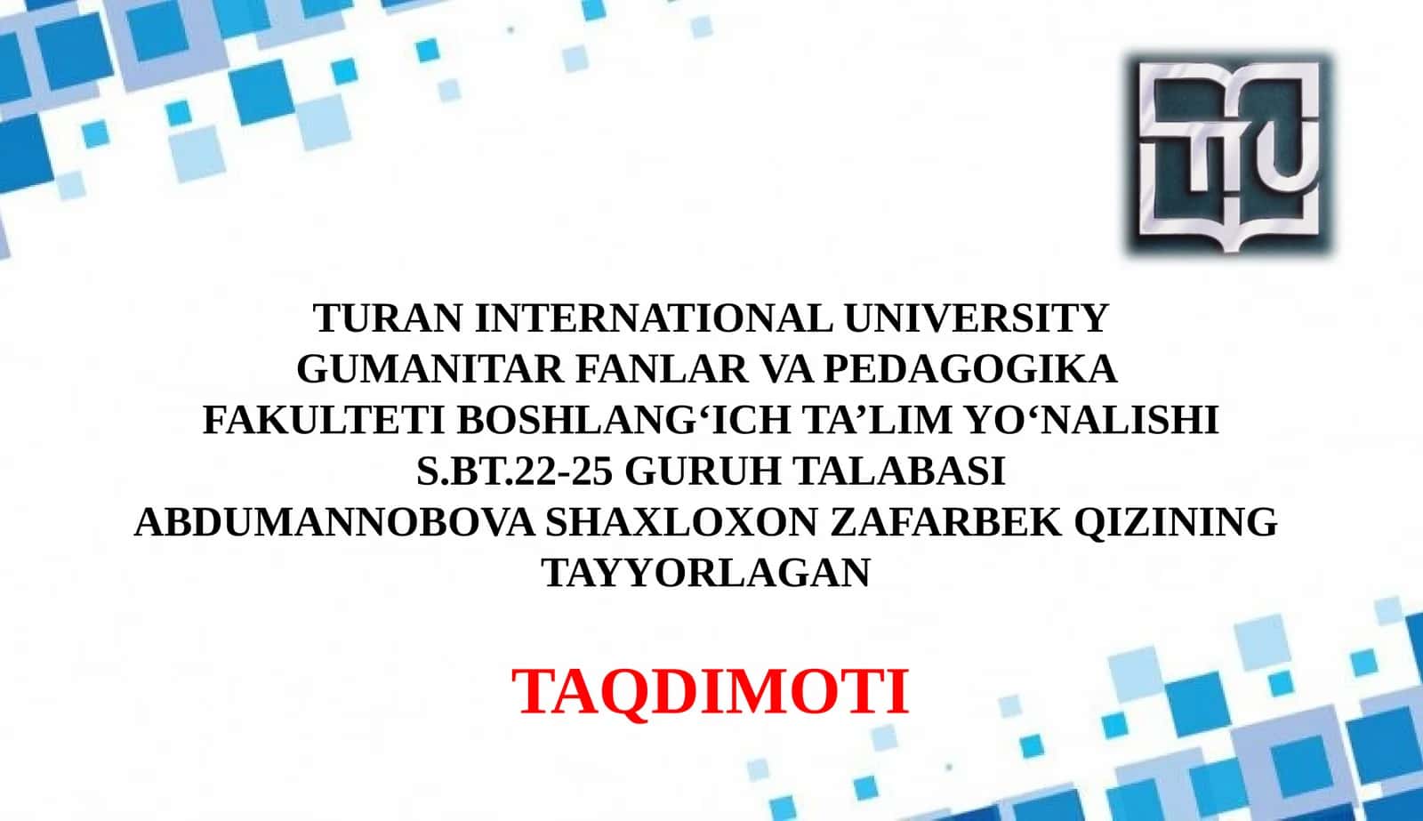 Didaktik tamoyillar va ularning o'qitishdagi o'rni