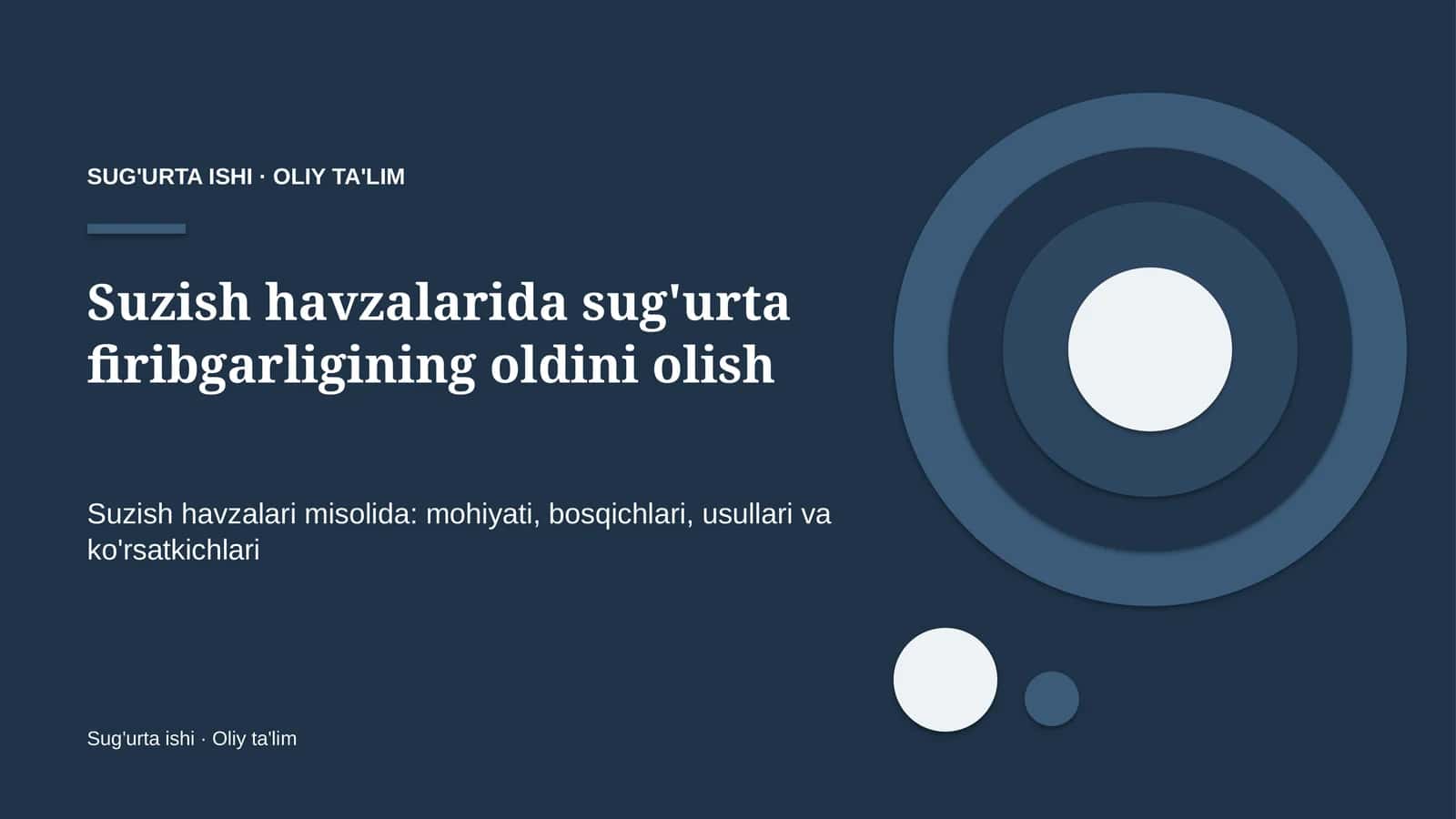 suzish havzalarida sug'urta firibgarligining oldini olish 9634