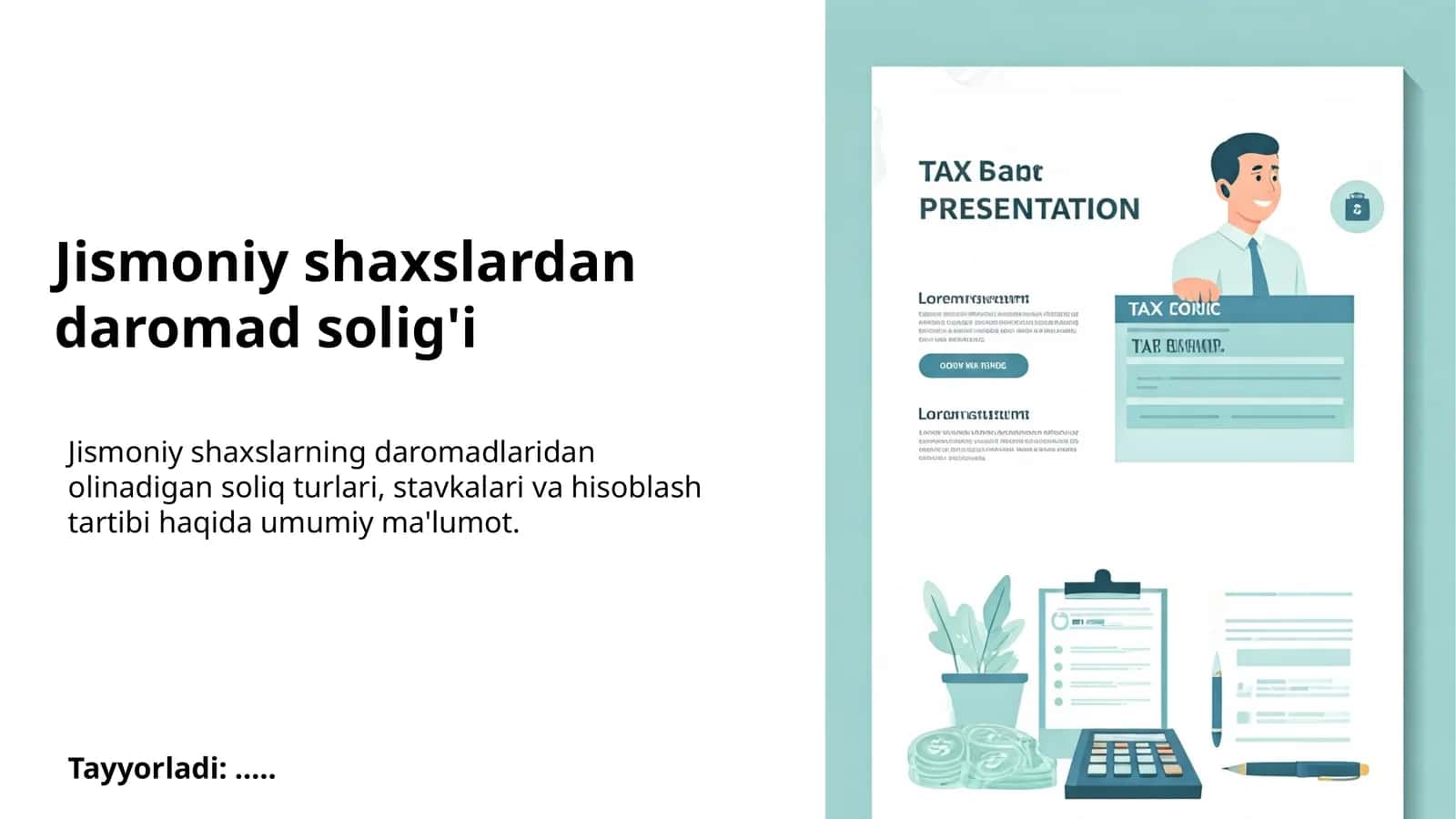 Jismoniy shaxslardan daromad solig'i