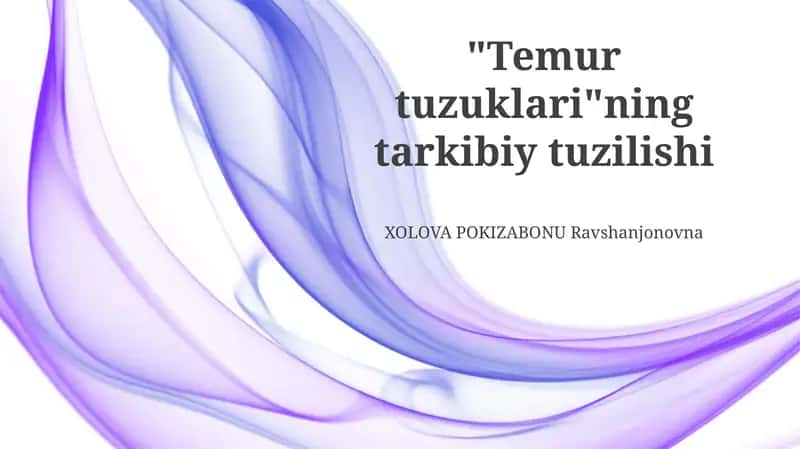 Temur tuzuklari