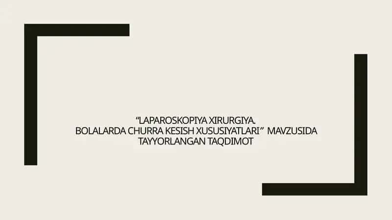 Laparoskopik xirurgiya