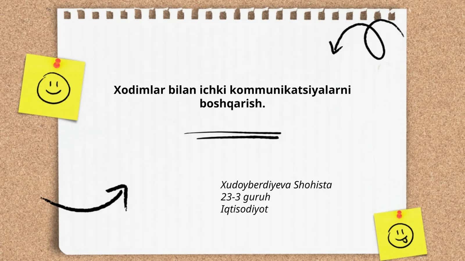 Ichki kommunikatsiya strategiyasini ishlab chiqish