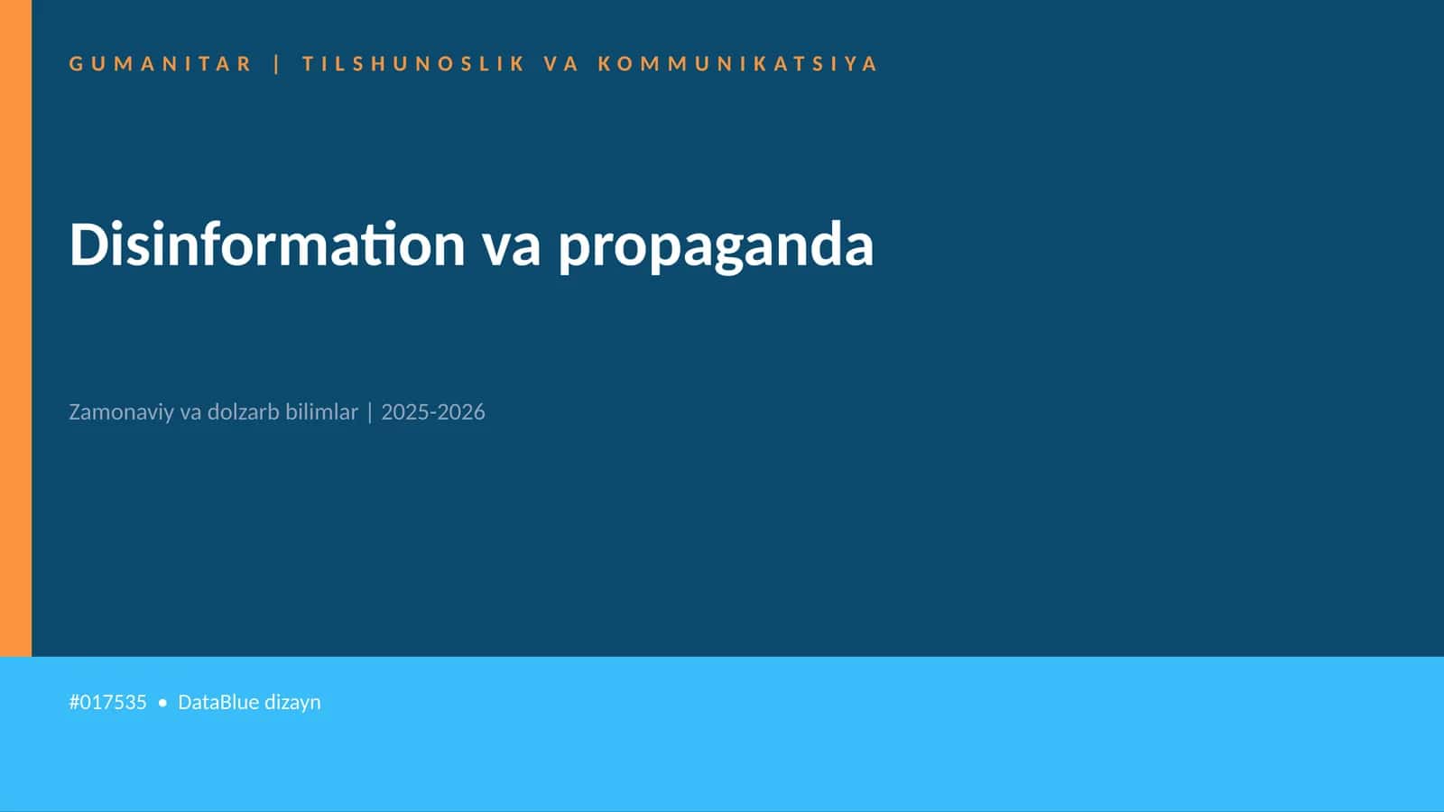 Disinformation va propaganda