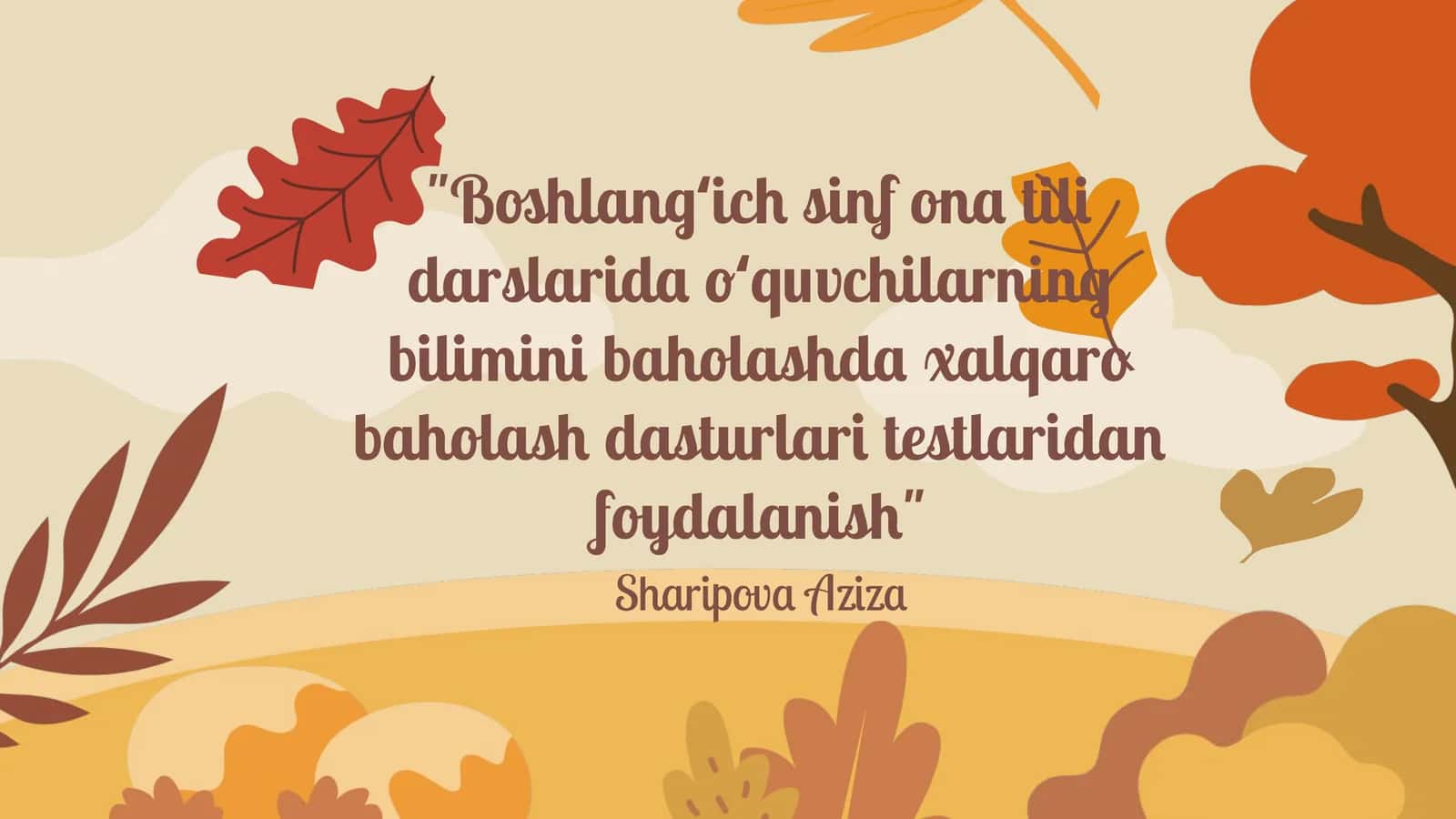 Xalqaro Baholash Dasturlari Tushunchasi