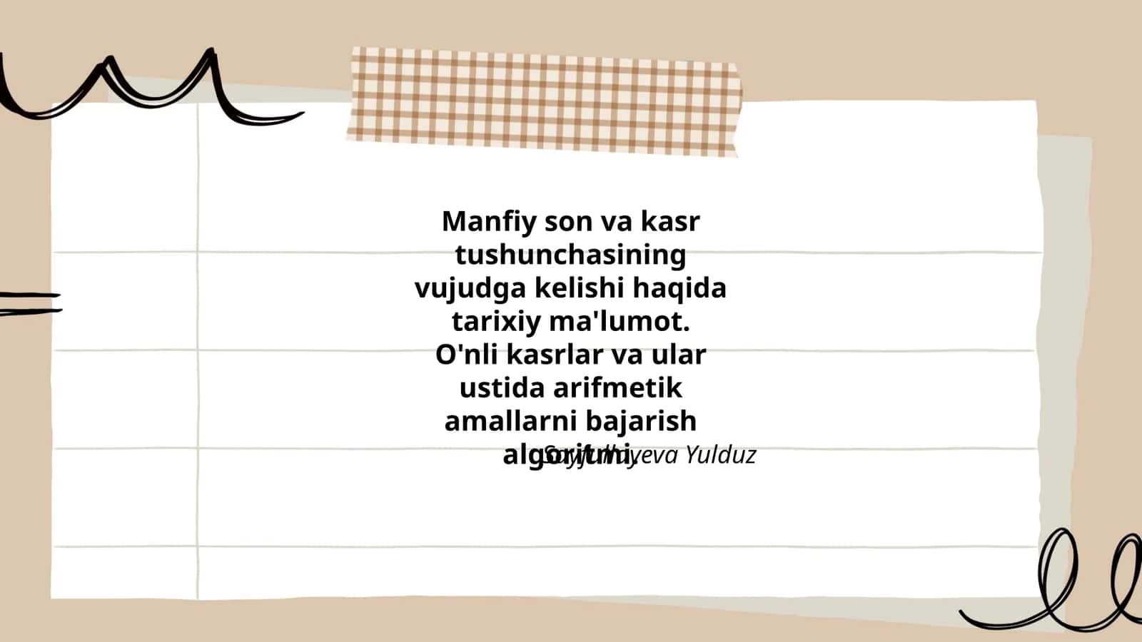 Manfiy son va kasr