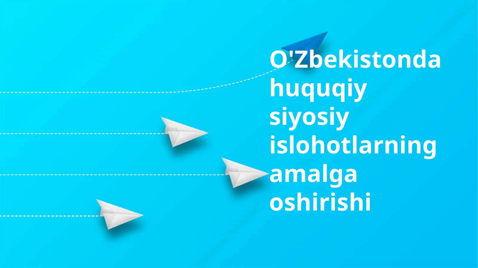 O'Zbekistonda huquqiy siyosiy islohotlarning amalga oshirishi