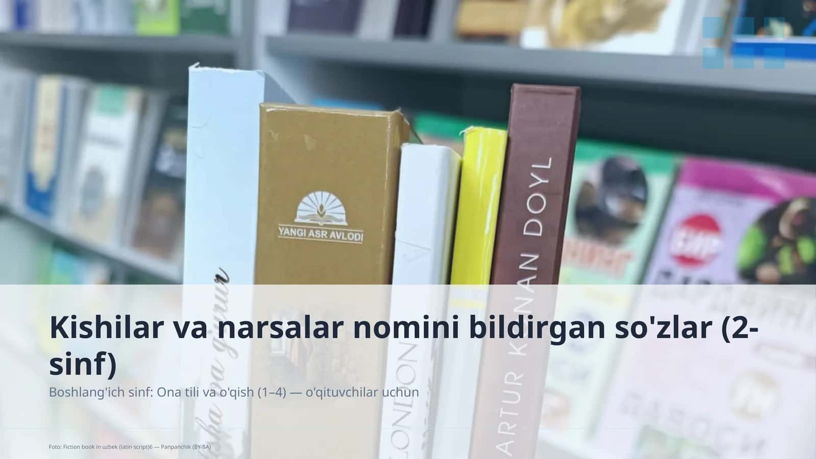 Kishilar va narsalar nomini bildirgan so'zlar (2-sinf)