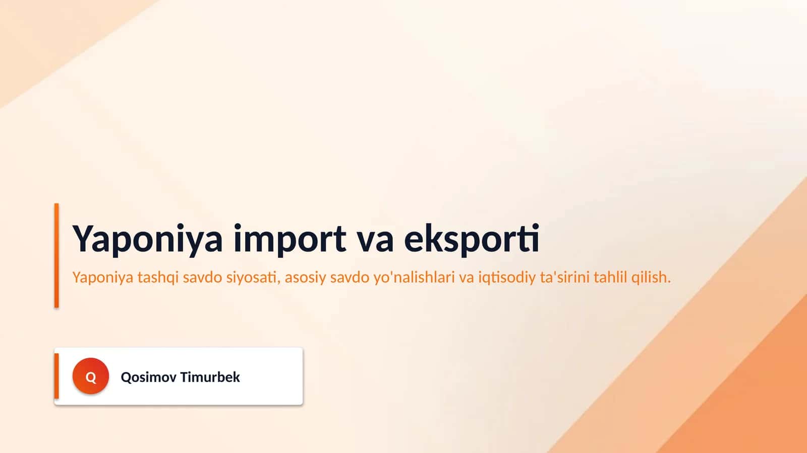 Yaponiya import va eksporti