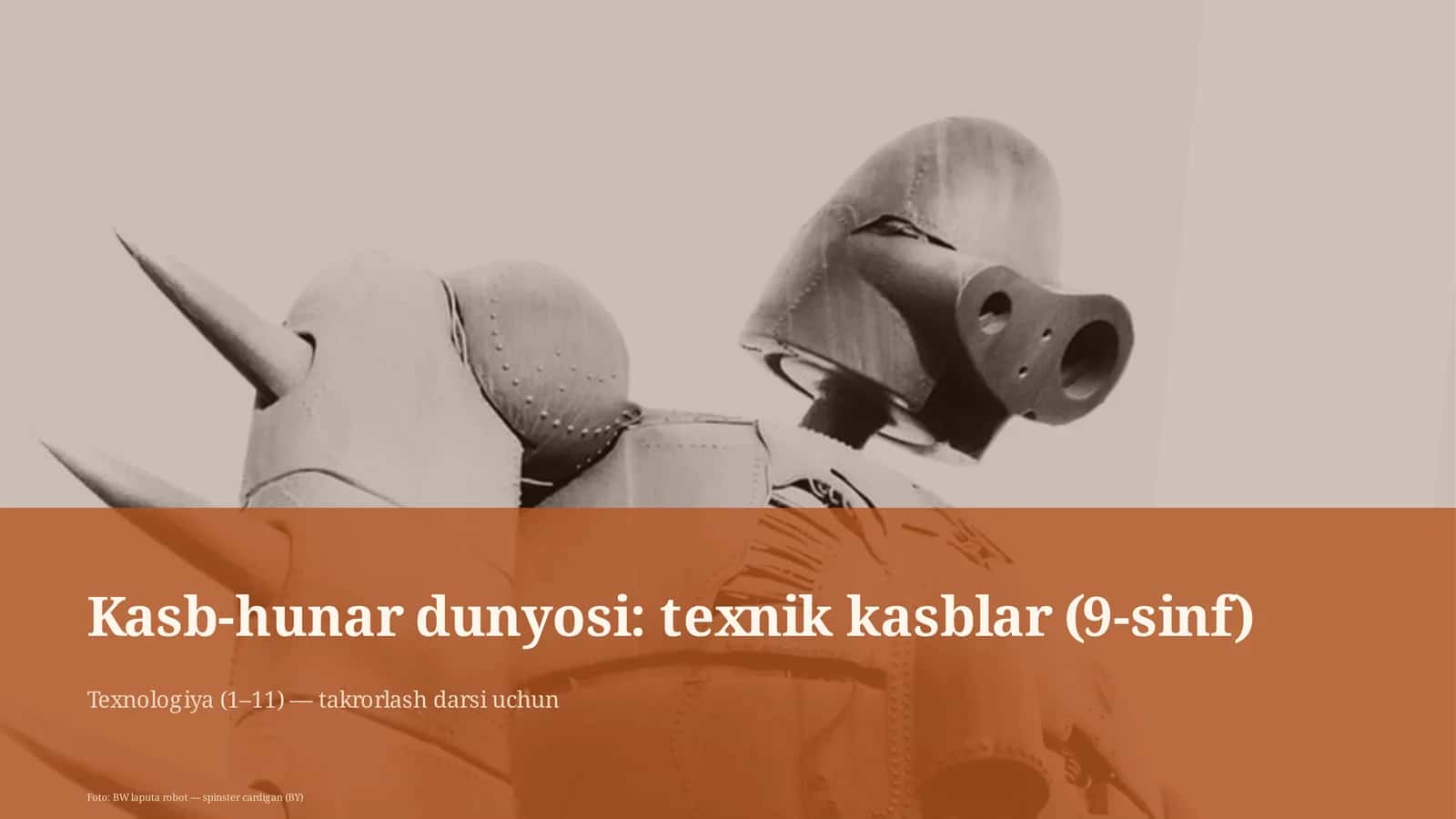 Kasb-hunar dunyosi: texnik kasblar (9-sinf)