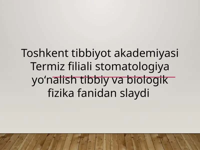 Stomatologik materiallarning elektrik xossalarini aniqlash usullari