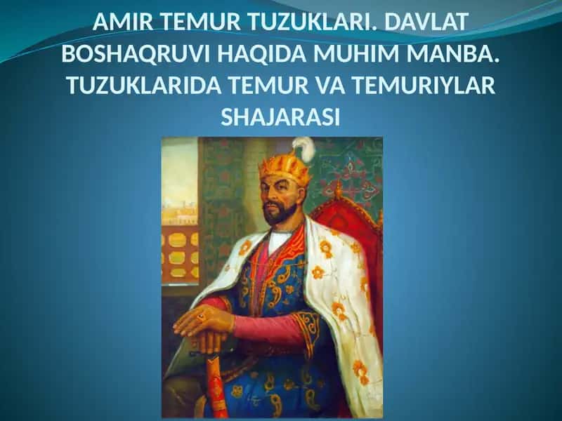 Amir Temur Tuzuklari