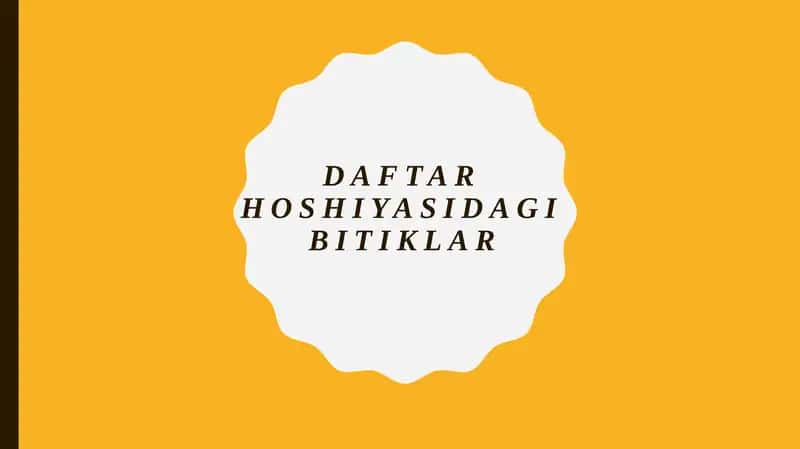 Daftar hoshiyasidagi bitiklar