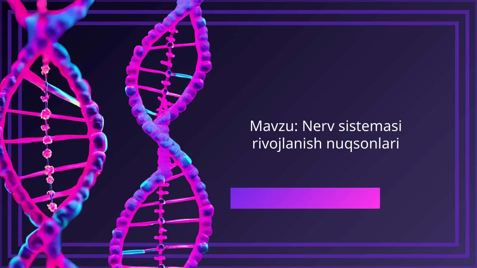 Nerv sistemasi rivojlanish nuqsonlari