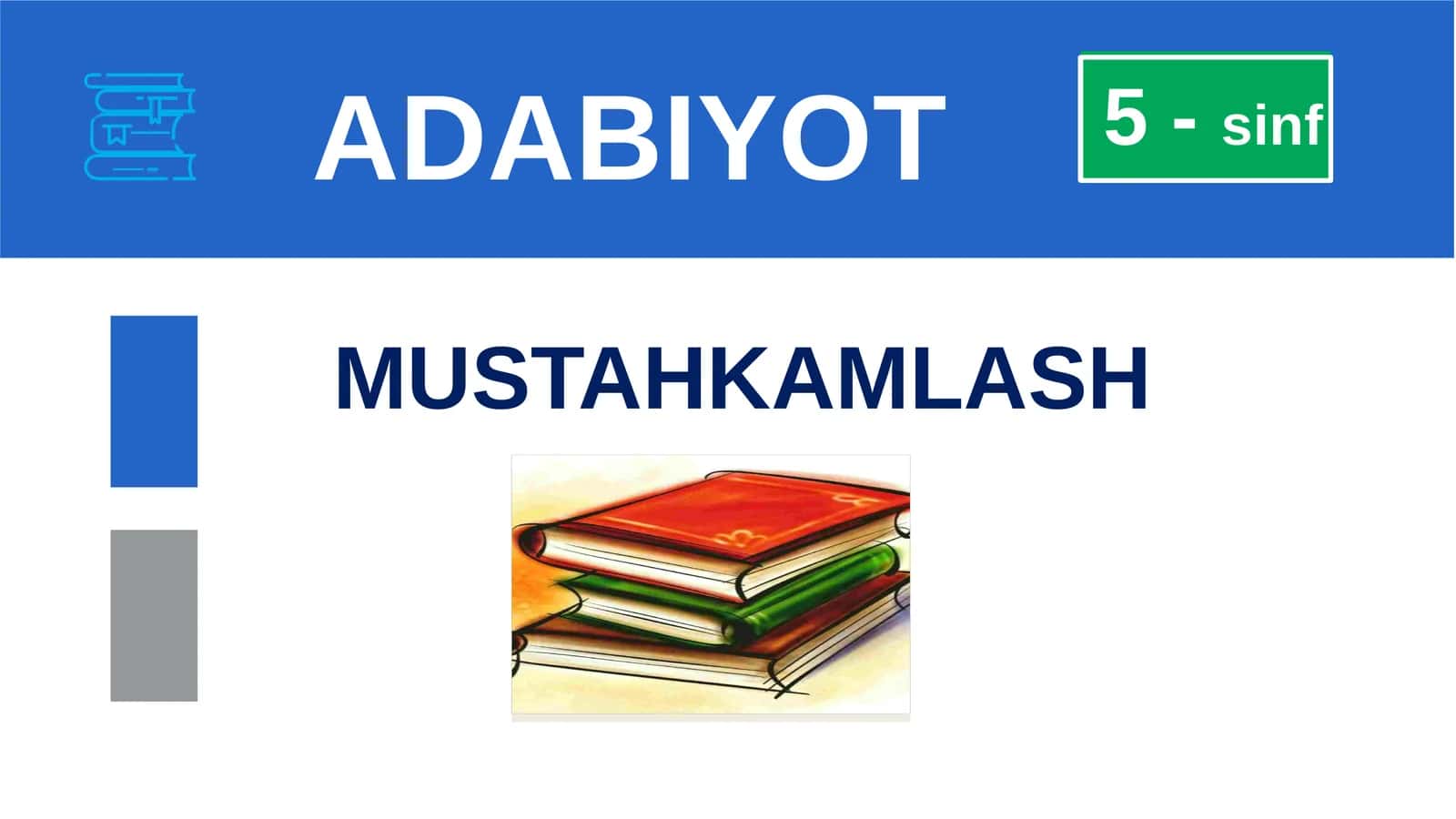 5-sinf Adabiyot fanidan Zulmat ichra nur mavzusini mustahkamlash taqdimot