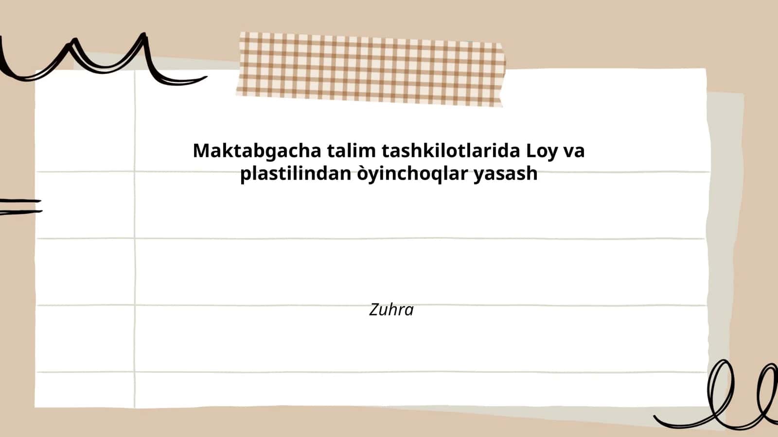 Loy va plastilindan hayvonlar yasash texnikalari
