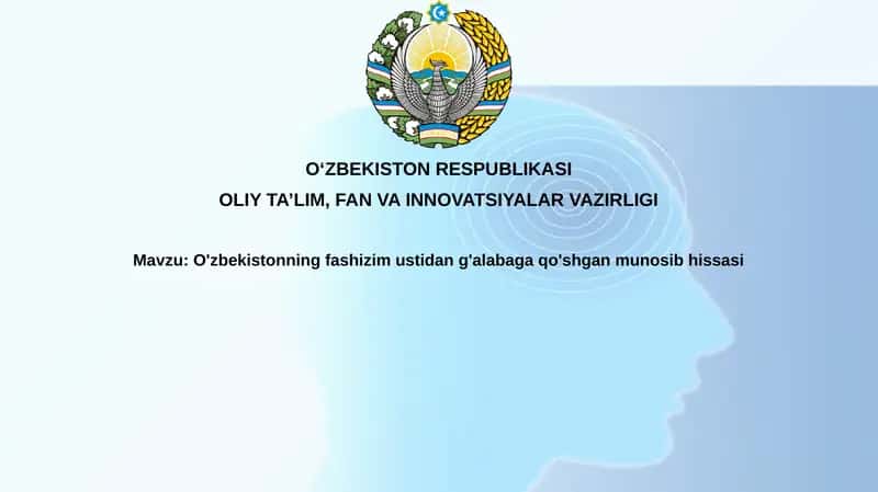 O'zbekistonning fashizm ustida