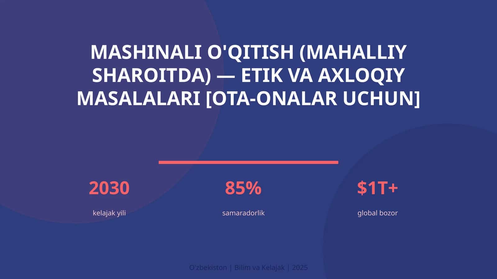 Mashinali o'qitish (mahalliy sharoitda) — etik va axloqiy masalalari [ota-onalar uchun]