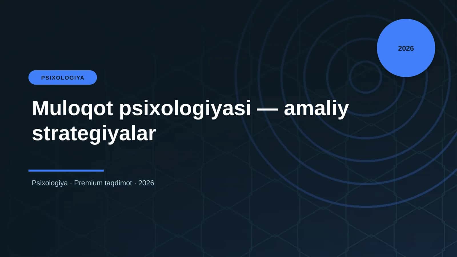 Muloqot psixologiyasi — amaliy strategiyalar