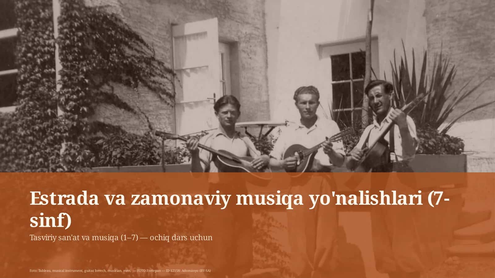 Tasviriy san'at va musiqa (1–7) — ochiq dars uchun