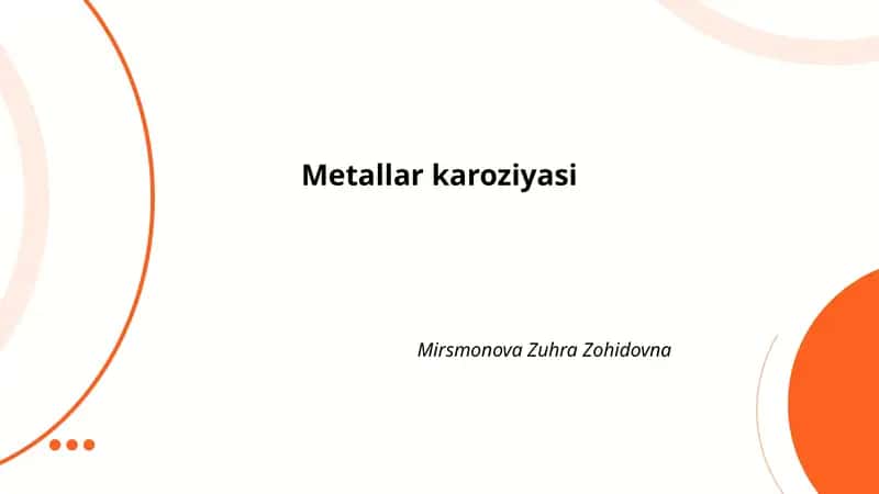 Metallar karoziyasi