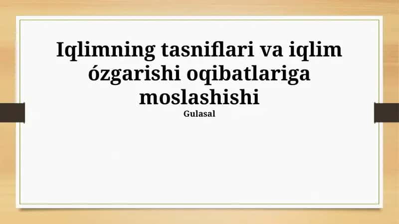 Koppen iqlim tasnifi