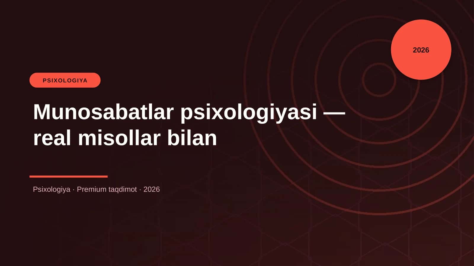 Munosabatlar psixologiyasi — real misollar bilan