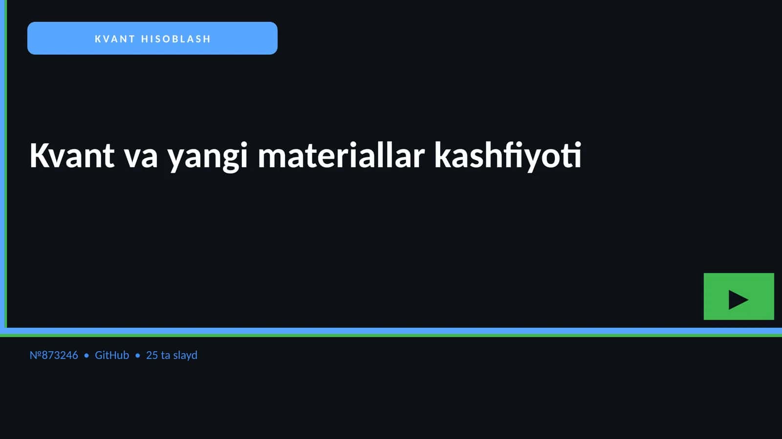 KVANT HISOBLASH