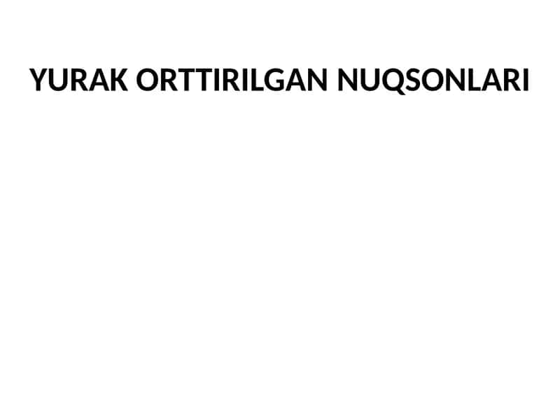 YURAKORTTIRILGANNUQSONLARI