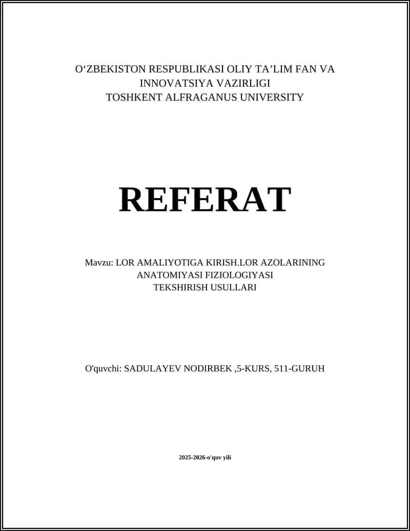 LOR AMALIYOTIGA