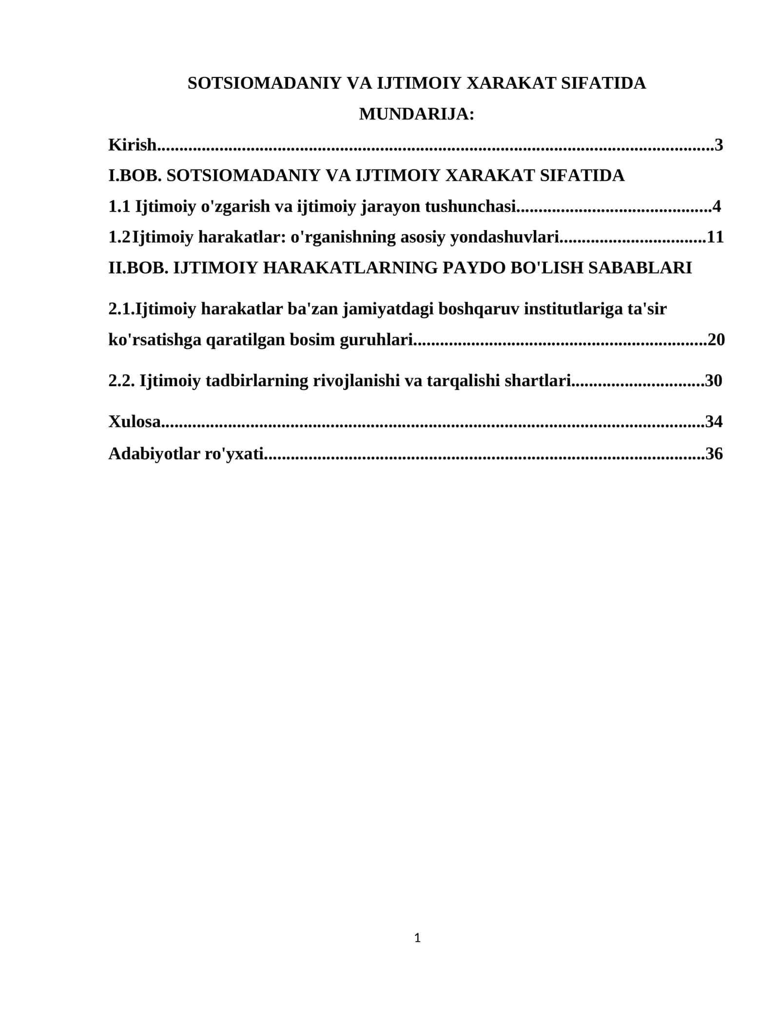 sotsiomadaniy va ijtimoiy harakat 1