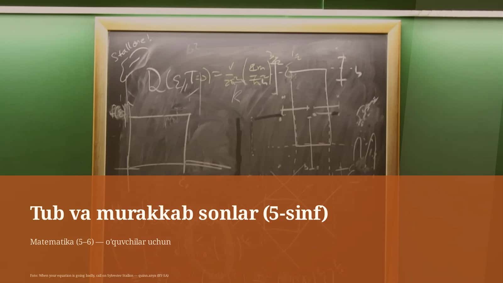 Tub va murakkab sonlar (5-sinf)
