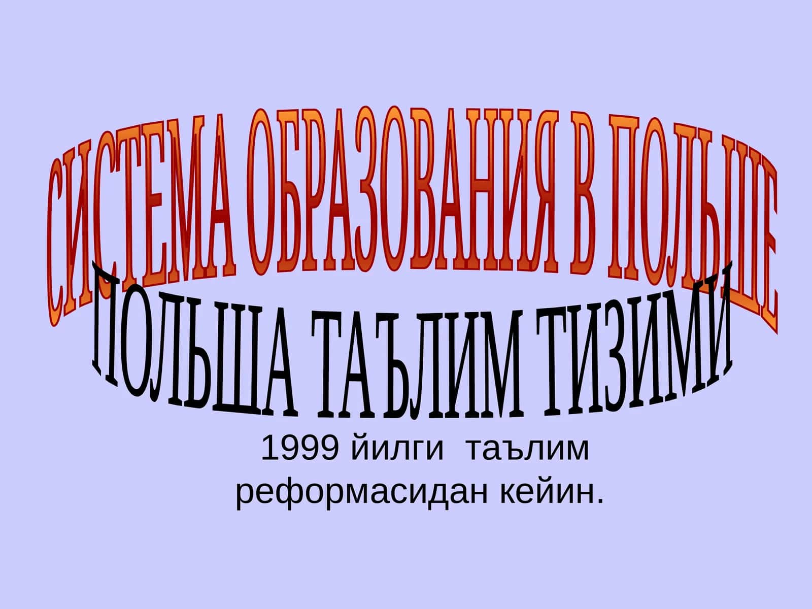 ПОЛЬША ТАЪЛИМ ТИЗИМИ