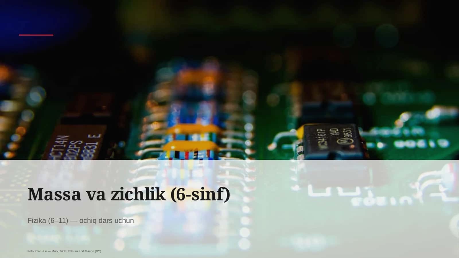 Massa va zichlik (6-sinf)