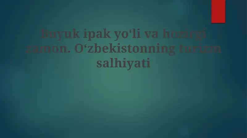 Buyuk Ipak Yoʻli: Tarixiy Umumiy Ko'rinish