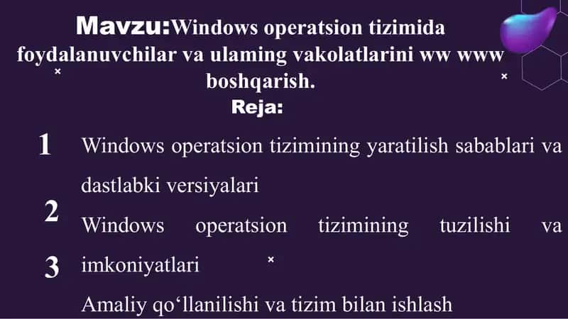 Windows operatsion tizimi